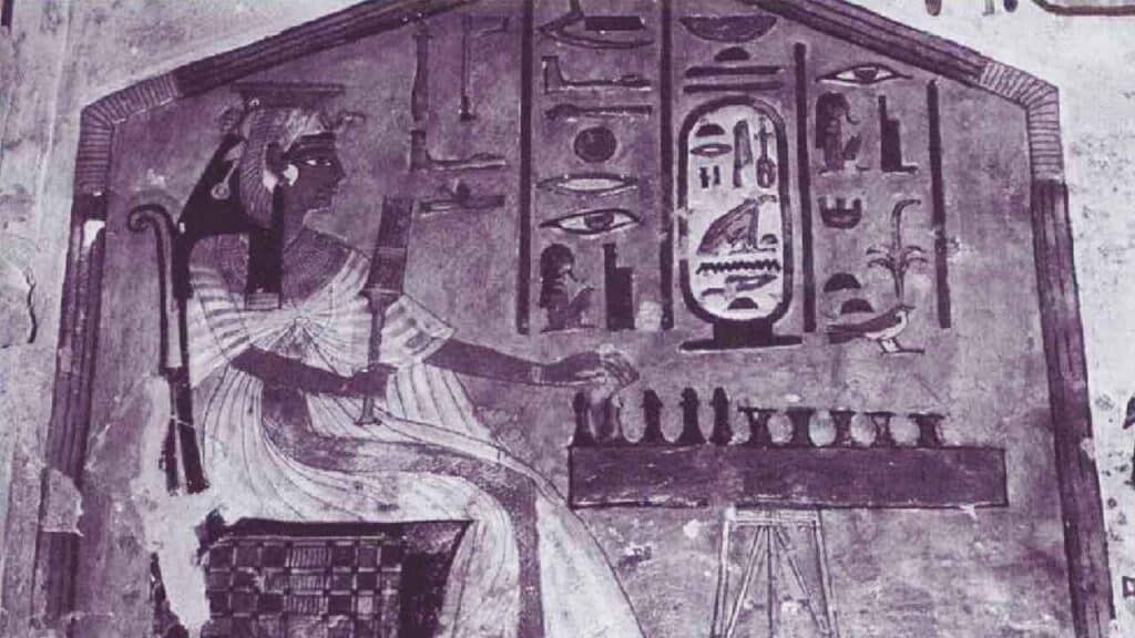 Nefertari's funerary monument, Thebes, Ancient Egyptian Art 125 B.C.) (